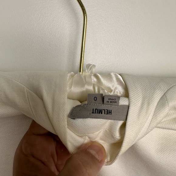 Helmut Lang White Cotton Blazer - Picture 4 of 7